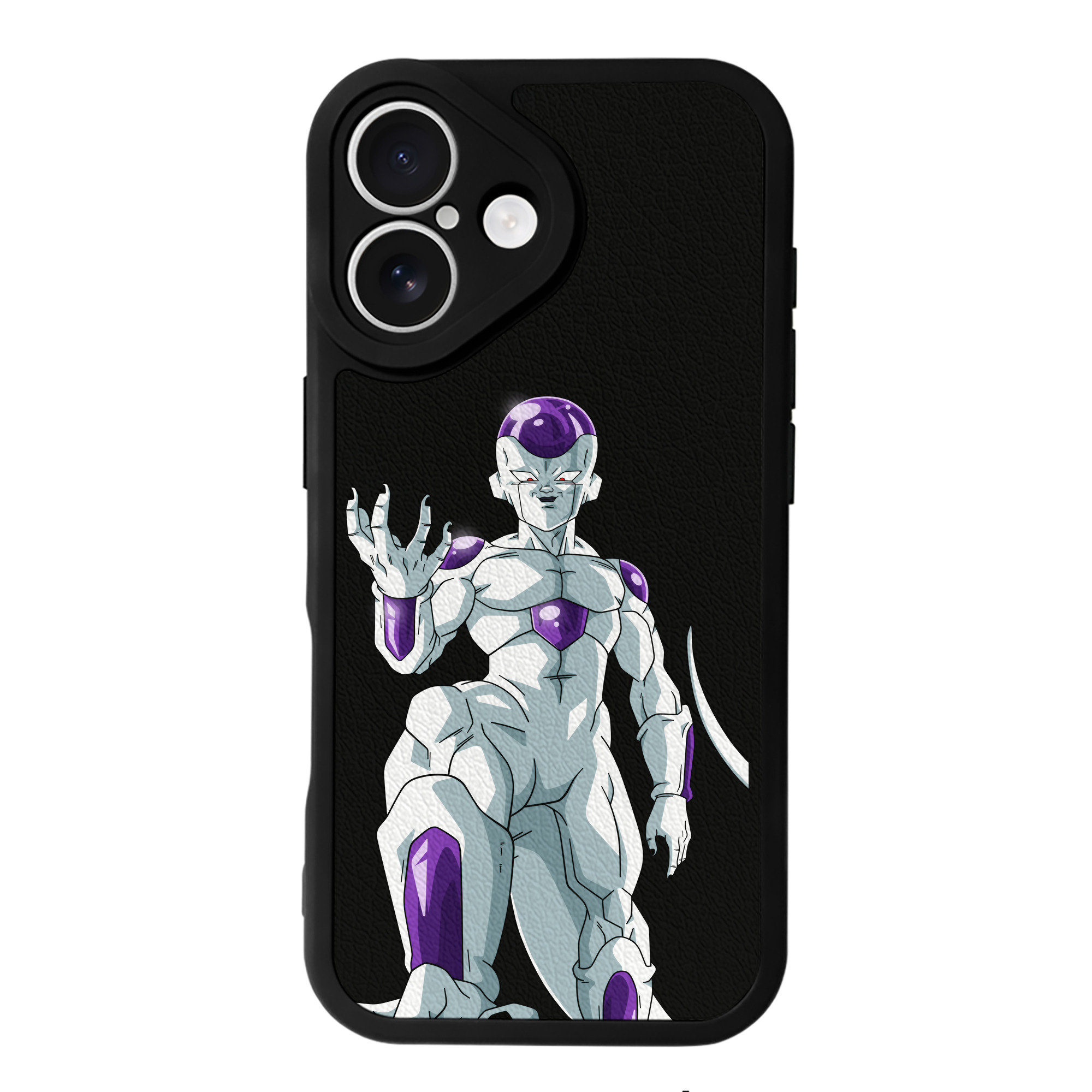 （画像用） ドラゴンボール フリーザ DRAGON BALL Frieza 【iPhone 16シリーズ対応】シリコンスマホケース（レザー調） 材質：シリコン